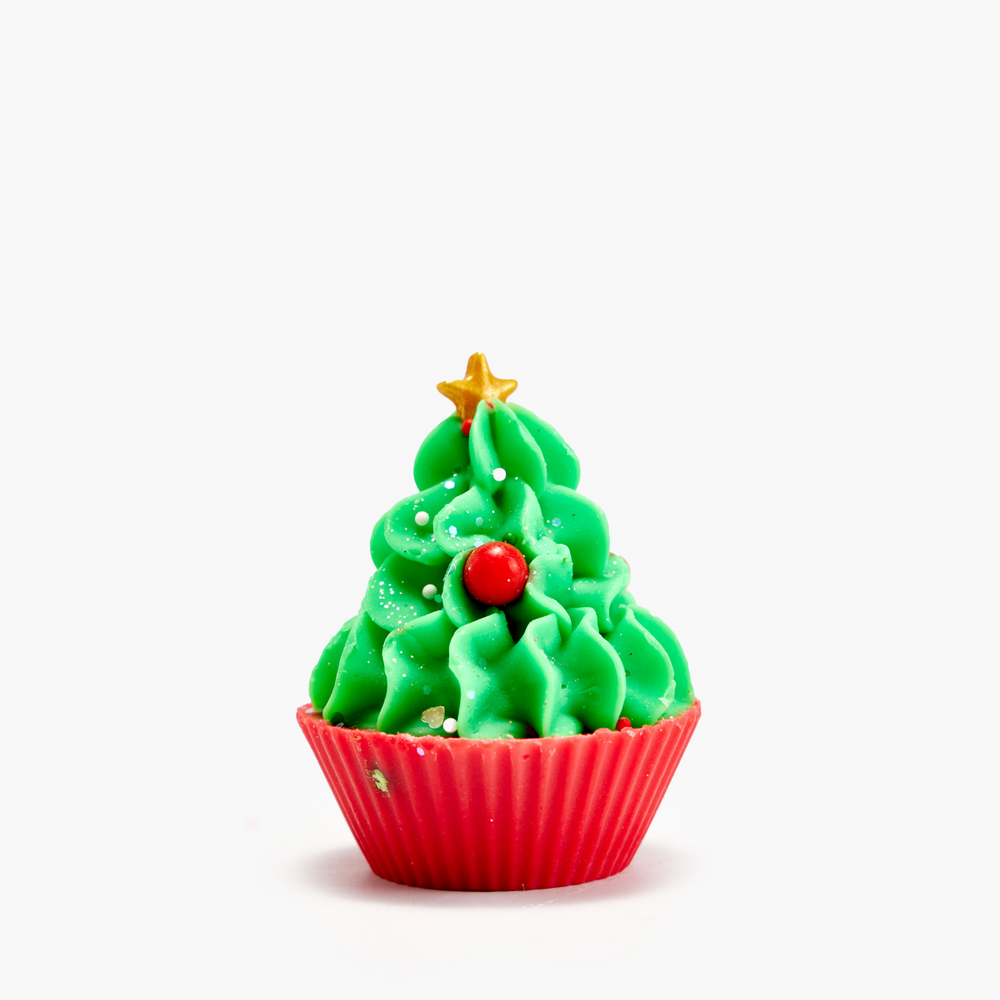 Mini Christmas Tree Cupcake Soap